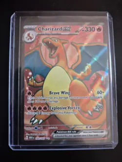 Pokemon TCG Charizard EX 183/165 Scarlet Violet 151 Card M/Nm Condition - Image 1