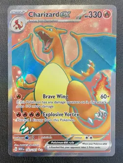 Charizard EX 183/165 - Scarlet & Violet 151 Pokemon TCG Ultra Rare 2023- NM Card - Image 1