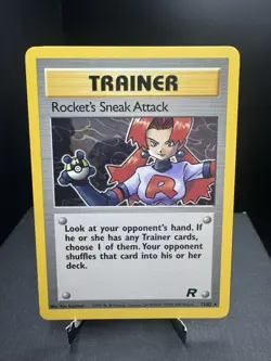 Pokemon TCG WOTC Team Rocket Rockets Sneak Attack 72/82 Non Holo Rare NM - Image 1