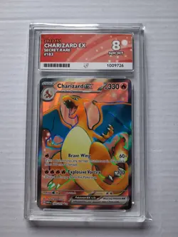 Pokemon TCG Charizard EX 183/165 Scarlet & Violet 151 Card English Edition ACE 8 - Image 1