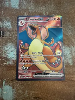 Pokemon TCG Charizard EX Scarlet & Violet 151 Card 183/165 English Edition - Image 1