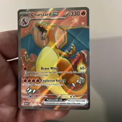 Pokemon TCG Charizard EX 183/165 Scarlet & Violet 151 Card English Edition - Image 1