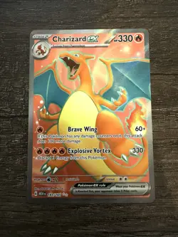 Pokemon TCG Charizard EX 183/165 Scarlet & Violet 151 Card - Image 1
