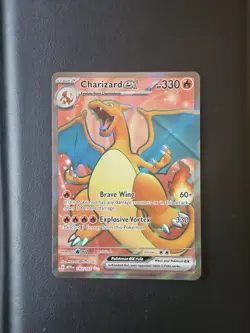 Pokemon TCG Charizard EX 183/165 Scarlet & Violet 151 Card English Edition - Image 1