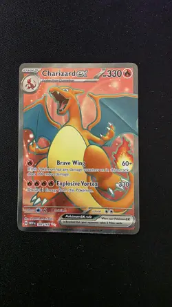 Pokemon TCG Charizard EX 183/165 Scarlet & Violet 151 Card English Edition - Image 1
