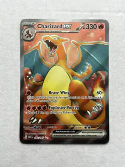 Pokemon TCG Charizard EX Scarlet & Violet Card 151 183/165 NM - Image 1