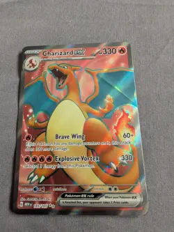 Pokemon TCG Charizard EX Full Art Card 183/165 Scarlet Violet 151 Series - Image 1
