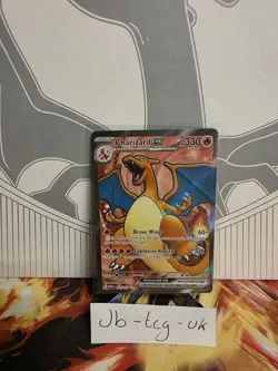 Pokemon TCG Charizard EX Full Art Card 183/165 Scarlet Violet 151 Series - Image 1