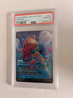 Disney Lorcana Mufasa Ruler of Pride Rock Enchanted - PSA 10 - Image 1