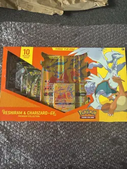 Pokemon TCG Tag Team Reshiram & Charizard GX Premium Collection Box Sealed - Image 2