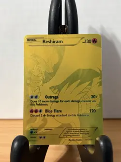 Reshiram 114/113 Secret Rare | Legendary Treasures | Gold Full Art | NM-LP CLEAN - Image 1