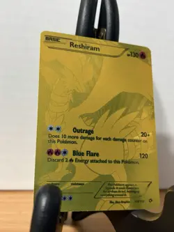 Reshiram 114/113 Secret Rare | Legendary Treasures | Gold Full Art | NM-LP CLEAN - Image 2