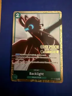 ONE PIECE TCG Uta Promo Foil Backlight Judge Stamp ST11-003 Judge pack vol 5 NM - Image 1