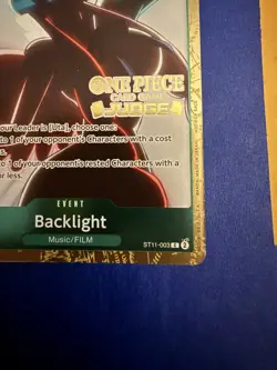 ONE PIECE TCG Uta Promo Foil Backlight Judge Stamp ST11-003 Judge pack vol 5 NM - Image 4