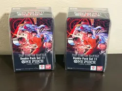 One Piece op-16 Double Pack Set 11 Time of Battle Factory Sealed (Lot of 2) - Image 1
