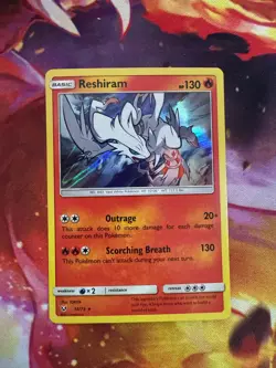RESHIRAM 14/73 HOLO RARE SHINING LEGENDS POKEMON NM - Image 1