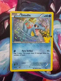 TOTODILE 18/25 MCDONALD'S COLLECTION 2021 POKEMON NM HOLO - Image 1