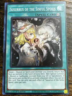 Yugioh! x1 Susurrus Of the Sinful Spoils INFO-EN060 Super Rare - Image 1