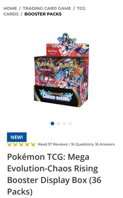 Pokemon TCG Chaos Rising Booster Box Factory Sealed 36 Packs IN HAND Fast Ship - Image 1