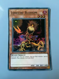 Lonefire Blossom - 1st Edition Super Rare AC18-EN017 Yugioh - Image 1