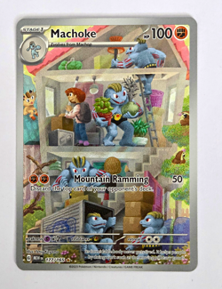 Pokemon TCG Machoke 177/165 SV Scarlet & Violet 151 IR Full Art Holo - English - Image 1