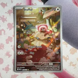 Pokemon TCG Stufful Illustration Rare Card 154/132 Mega Evolution - Image 1
