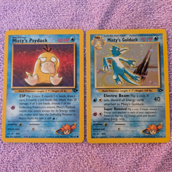 Pokemon TCG Gym Challenge Misty's Golduck 🌀✨ 12/132 & Psyduck 90/132 - Image 1