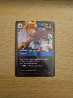 Riftbound TCG Ezreal Dashing 082a/221 Alt Art Spiritforged NM - Image 1
