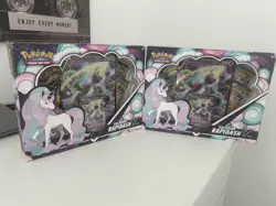 2x Pokemon Galarian Rapidash V Box - Cosmic Eclipse & Evolving Skies New Sealed - Image 1