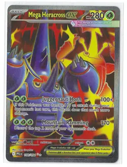Pokemon TCG Phantasmal Flames Mega Heracross ex #108/094 Ultra Rare NM - Image 1