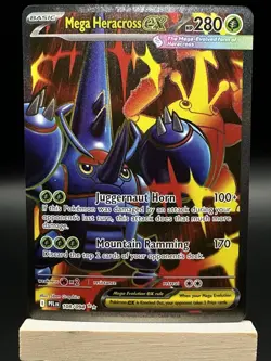 Mega Heracross ex 108/094 - Phantasmal Flames Ultra Rare - Pokemon TCG - NM - Image 1