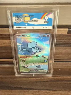 Pokemon Mew EX TCG Card Paldean Fates SIR, ACE 9, 'Bubble Mew' 232/091 - Image 1