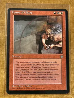 Magic The Gathering✨GAME OF CHAOS ✨Ice Age NM/M Rare Sorcery 1995 UNPLAYED MTG - Image 1
