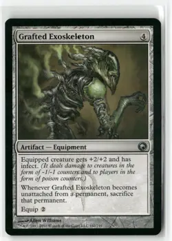 Grafted Exoskeleton 162 Uncommon Scars of Mirrodin Magic: The Gathering NM/M - Image 1