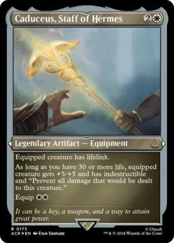 Caduceus, Staff of Hermes (Foil Etched) -Foil Near Mint MTG - Image 1