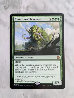 Craterhoof Behemoth | MTG TDM Tarkir | Green Beast EDH Mythic | Unplayed NM - Image 1