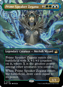 Prime Speaker Zegana (Anime Borderless) [Ravnica Remastered] Foil Near Mint - Image 1