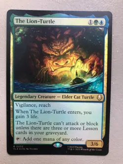 Mtg Carte Magic Avatar Last Airbender The Lion-Turtle FOIL Eng NM - Image 1