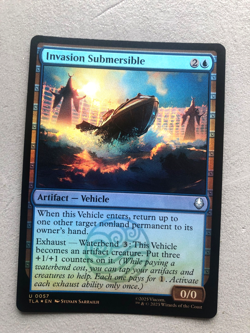 Mtg Carte Magic Avatar ATLA Invasion Submersible FOIL English NM - Image 1