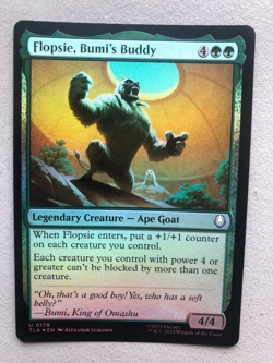 Mtg Carte Magic Avatar ATLA Flopsie Bumi's Buddy FOIL English NM - Image 1