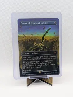 MTG - Sword of Feast and Famine - FOIL Borderless Mythic #124 - Assassin's Creed - Image 1