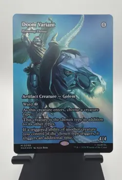Magic Marvel Eternal-Legal Doom Variant - Roaming Throne Foil (Borderless) 99 - Image 2