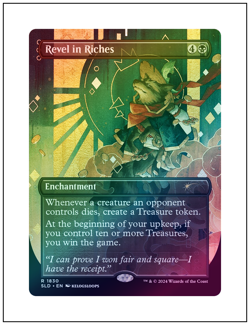1x Revel in Riches, Secret Lair Drop Foil - 1830, Magic MTG NM - Image 1