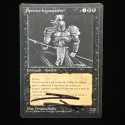 MtG French FBB Revised *Hypnotic Specter*, Artist Signed *Old School*, LP #3 - Image 1