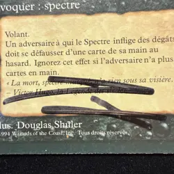 MtG French FBB Revised *Hypnotic Specter*, Artist Signed *Old School*, LP #3 - Image 2