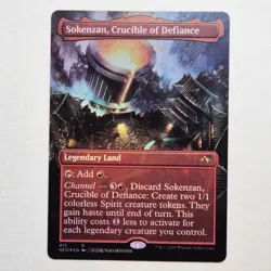 MTG: Neon Dynasty (NEO) - Sokenzan, Crucible of Defiance - Extended Art Foil - Image 1
