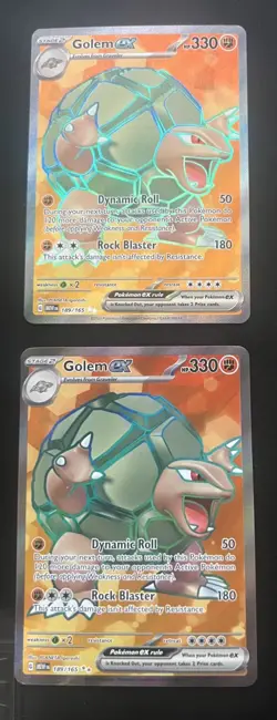 Pokemon Golem EX TCG Scarlet & Violet Holo Ultra Card 189/165 - Image 1