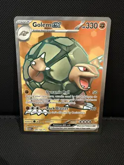 Pokemon Golem EX TCG Scarlet Violet Holo Ultra Rare Card 189/165 English Edition - Image 1
