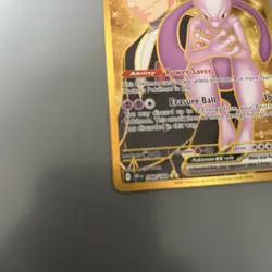 Pokemon Destined Rivals Team Rocket's Mewtwo ex 240/182 Gold Hyper Rare (NM) - Image 3