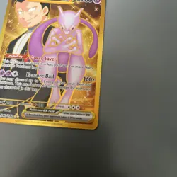 Pokemon Destined Rivals Team Rocket's Mewtwo ex 240/182 Gold Hyper Rare (NM) - Image 4